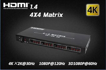 1.4V 4KX2K HDMI矩阵4x4
